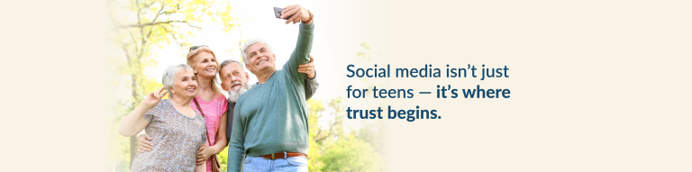 senior social media tips